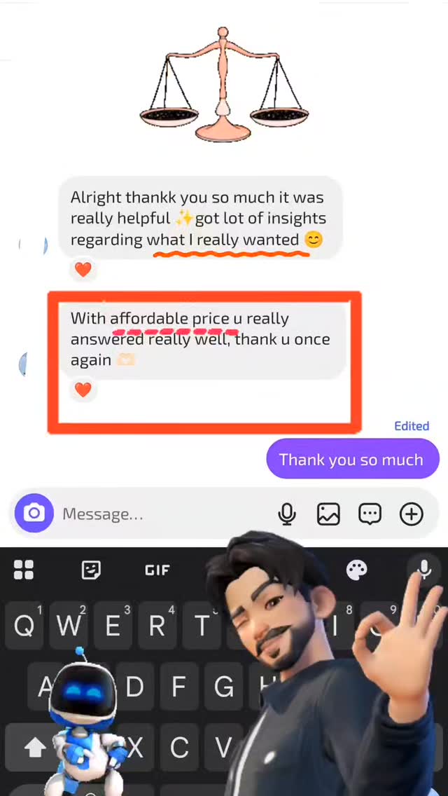 Client chat review about relationship compatibility insights