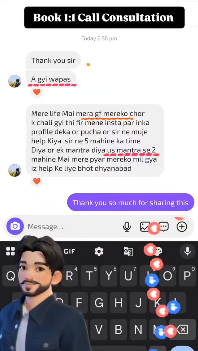 Client chat review about spiritual alignment